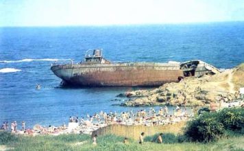 Историята на корабокруширалия кораб край Ахтопол