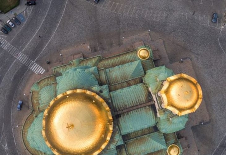 От птичи поглед! Уникални кадри на катедралния храм-паметник "Св.Александър Невски" (ВИДЕО)